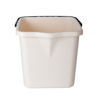 Wiaderko kwadratowe 12l kremowe