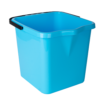 Wiaderko kwadratowe 12l niebieskie